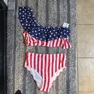 Patriotic Stars and Stripes Bikini